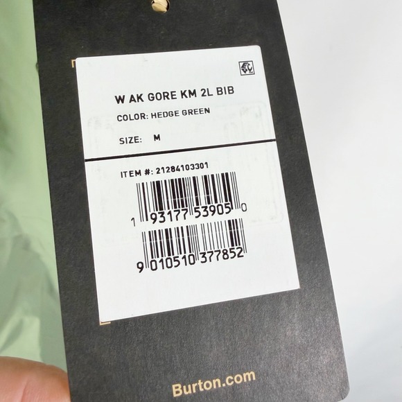 Burton [ak] GORE-TEX 2L Kimmy Bib Pant Hedge Green Ski Snowboard Women's Sz M - Picture 13 of 16